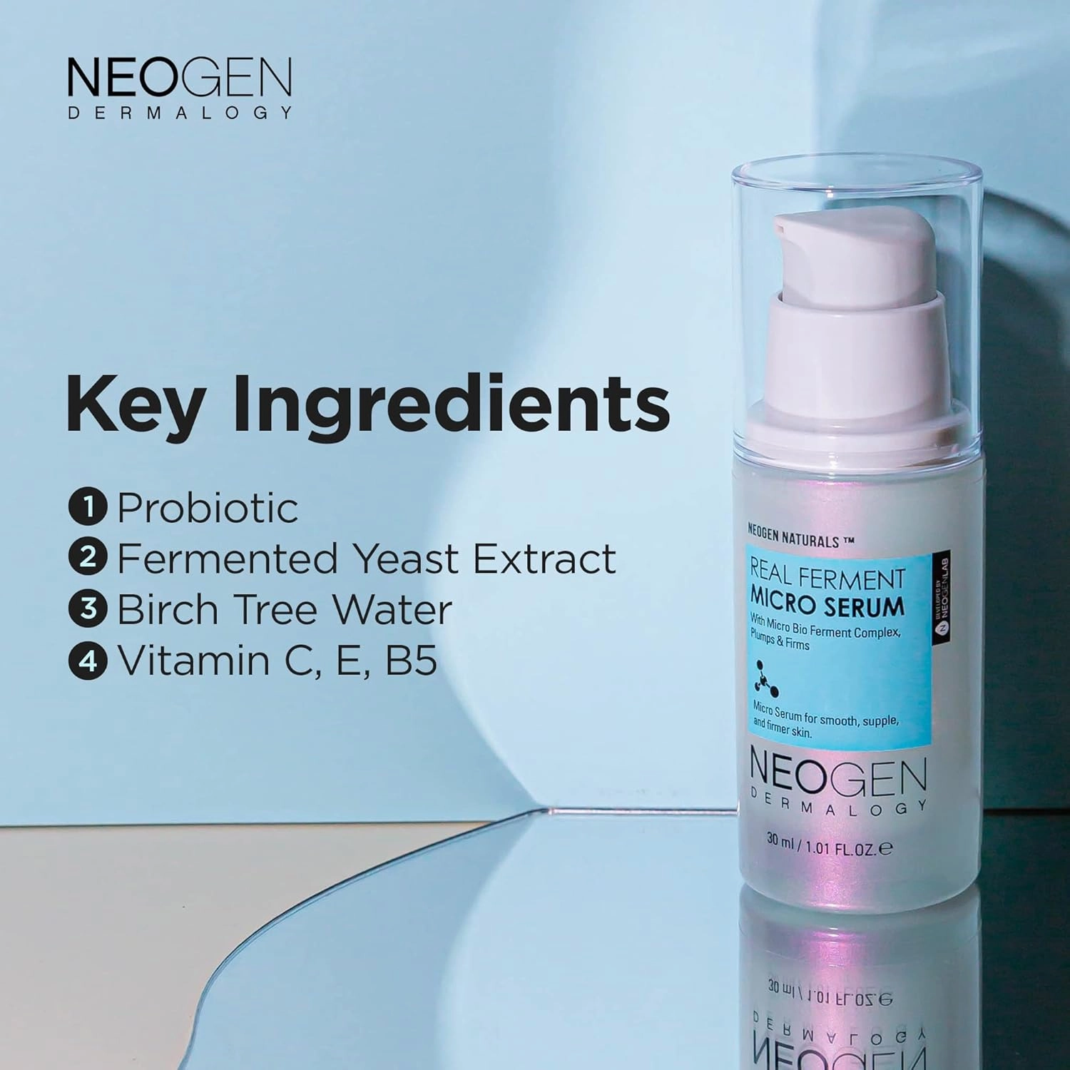 NEOGEN DERMALOGY Real Ferment Micro Collection - with Naturally Fermented ingredients (Rice) & Hyaluronic Acid for Hydrated(Micro Essence   Micro Serum Set)