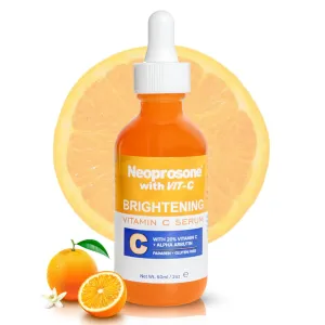 Neoprosone Brightening Serum - 2 Fl oz / 60ml - Formulated to Fade Dark Spots and to Prevent Skin Discolouration, with Alpha Arbutin Complex and Vitamin C