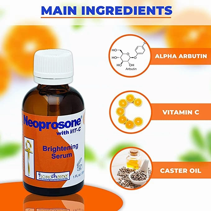 Neoprosone Vitamin-C Brightening Serum - Fast Absorbing Serum - 30g / 1 Fl Oz