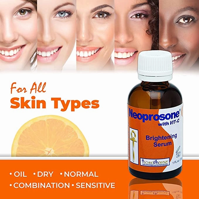 Neoprosone Vitamin-C Brightening Serum - Fast Absorbing Serum - 30g / 1 Fl Oz
