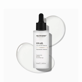 NeutriHerbs Pro 10% Snail Mucin Serum, 20X Concentrated Anti-Aging Powerhouse for Sensitive Skin, Ultra-Hydrating & Non-Sticky Formula, Made with USA-Sourced Snail Secretion Filtrate - 1.69 fl oz