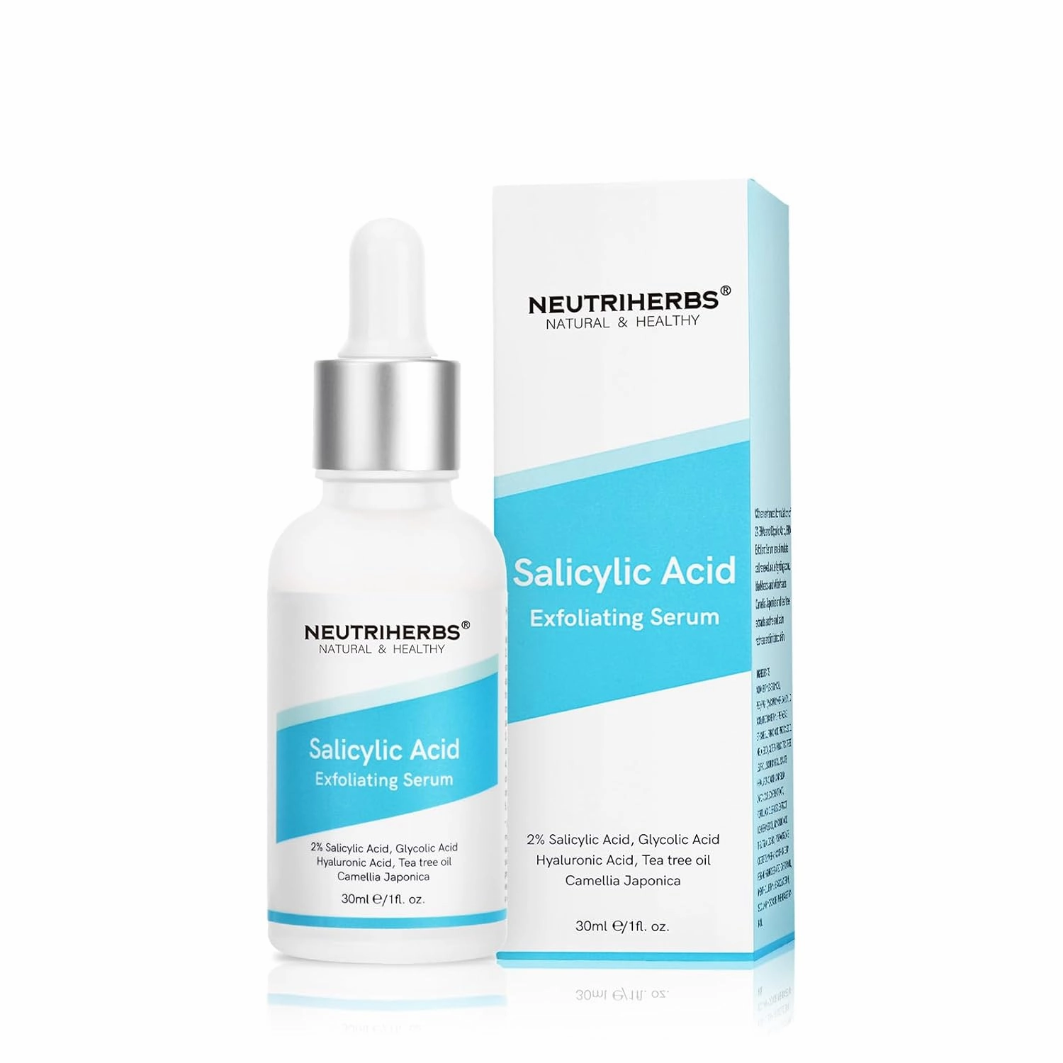 NEUTRIHERBS Salicylic Acid Exfoliating Serum, Unclogged And Minimized Pores, Face Serum For Acne Prone & Oily Skin - 1 fl oz