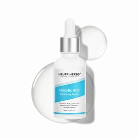 NEUTRIHERBS Salicylic Acid Exfoliating Serum, Unclogged And Minimized Pores, Face Serum For Acne Prone & Oily Skin - 1 fl oz