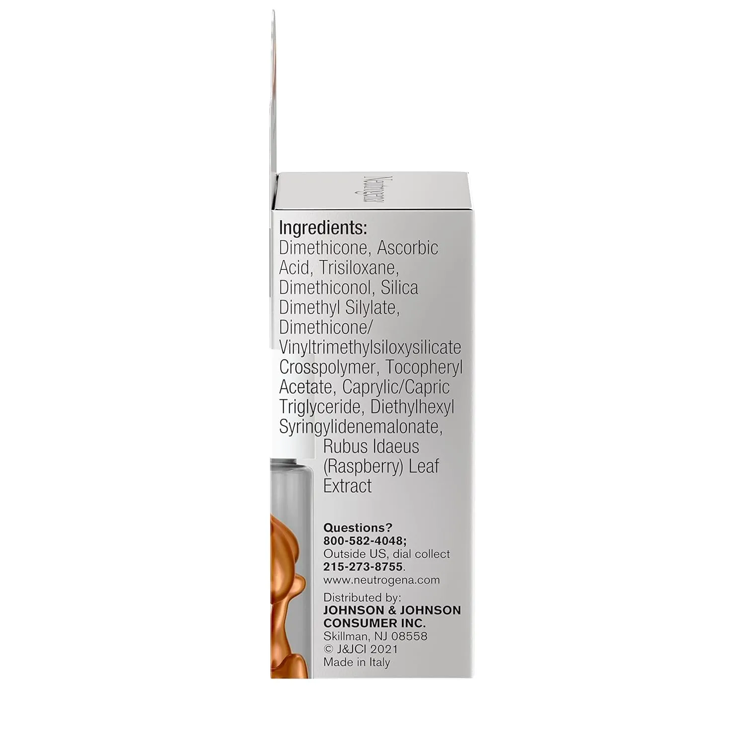Neutrogena Rapid Tone Repair 20% Vitamin C Face Serum Capsules, Daily Facial Serum with Vitamin C to Help Brighten Skin Tone & Reduce Look of Dark Spots, 7 ct