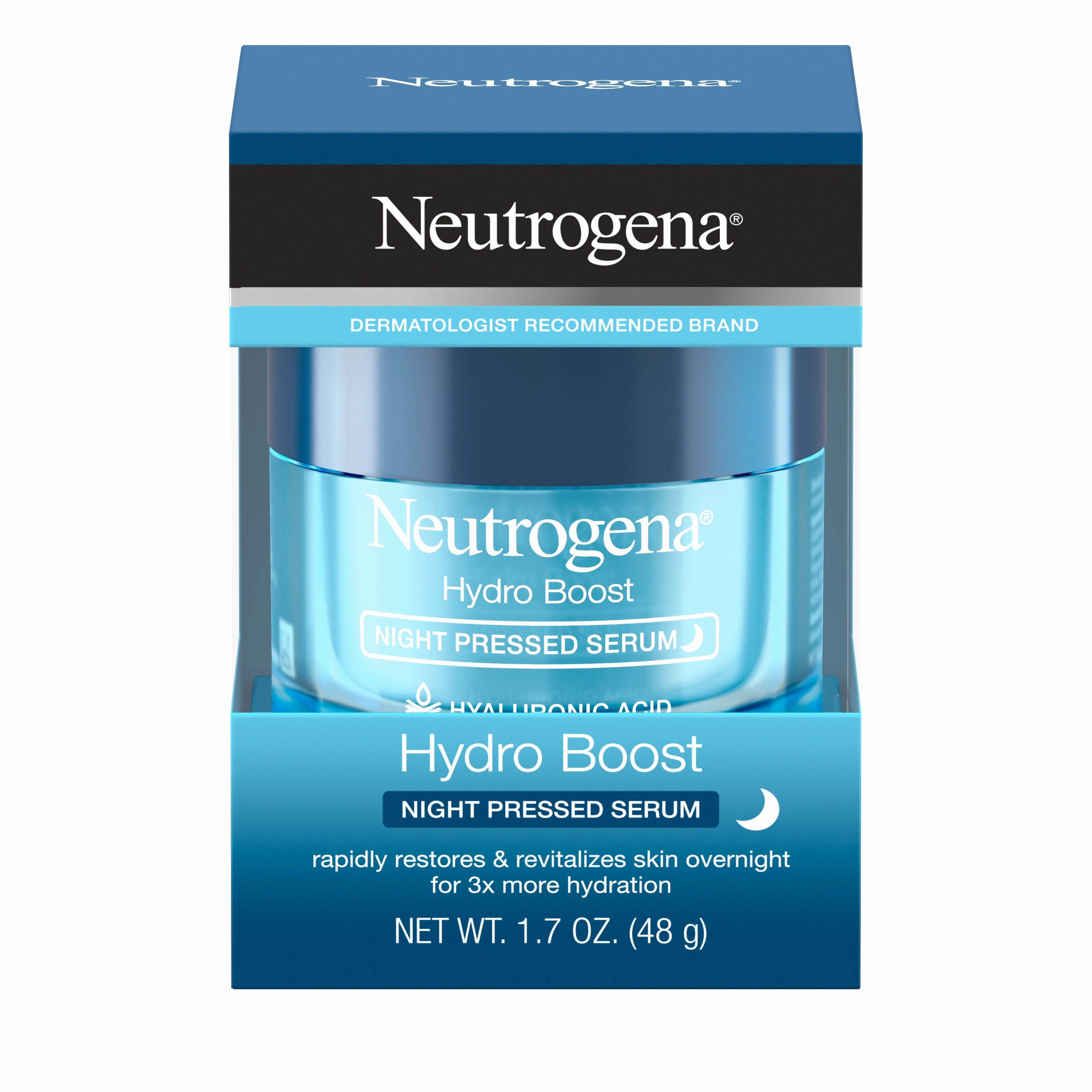 Neutrogena Hydro Boost Hyaluronic Acid Pressed Night Serum, 1.7 oz