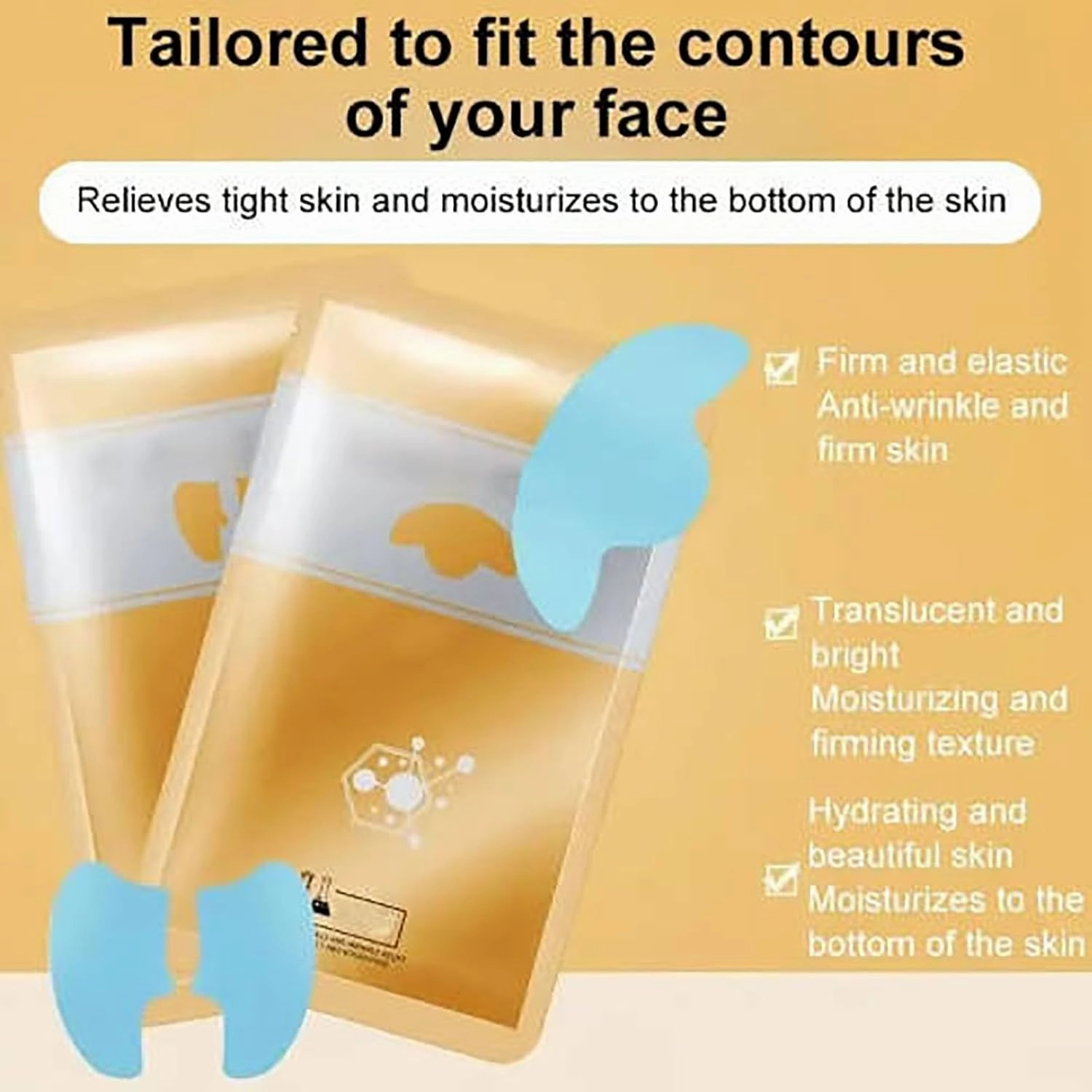 New Instant Skin Essence Collagen Set - Soluble Collagen Filling Mask,Preiplieex Spiral Peptide Deer Bone Collagen Essence Kit,Conopeptide Nano Filling Face Mask Melting Film (5)