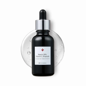 Niacinamide 20% Vitamin C Ampoule – Korean Skin Care with Niacinamide, Glutathione, Hyaluronic Acid, Adenosine, Panthenol for Skin Elasticity and Moisturizing, 30g (1.01 Fl. Oz)