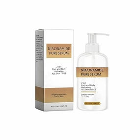 Niacinamide Serum 2-in-1 for Face & Body – Brightening & Hydrating Formula with Hyaluronic Acid | Fades Dark Spots, Reduces Fine Lines | Fragrance-Free, Sensitive Skin Safe | 17.58 Fl Oz-1#1