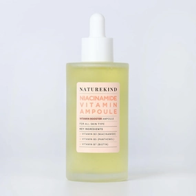 Niacinamide Vitamin Ampoule - 20,000ppm Vitamin B3 Concentrated Serum, Panthenol, Hydrating, Fine Lines, Post Acne Marks, Uneven Skin Tone & Dull Skin, Korean Skin Care, 100ml, 3.38 fl.oz.