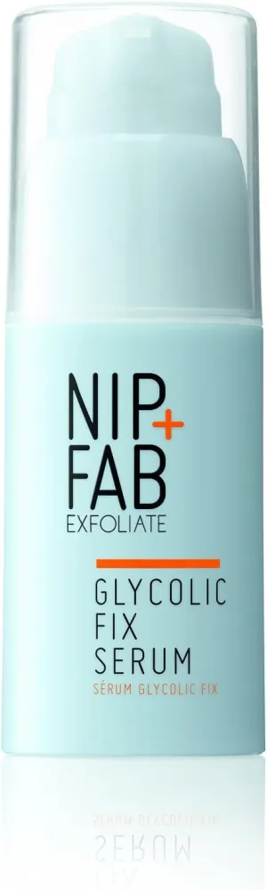 Nip   Fab Glycolic Acid Fix Serum for Face with Aloe Vera, AHA Anti-Aging for Fine Lines and Wrinkles, Refine Minimize Pores, Skin Toning, 1.01 Ounce