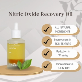 Nitric Oxide Recovery Face Oil Essence with Antioxidants | Hydrating Serum For Face | Decreases Wrinkles | Pore Minimizer | Improves Skin Texture | Helps Dark Spots | Helps Trouble Skin, 40ml