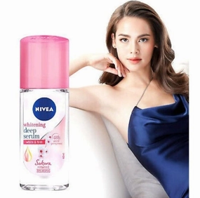 Nivea Brightening Sakura Deep Serum Roll On Deodorant Bright & Firm, Size 40ml Each (Pack Of 2)