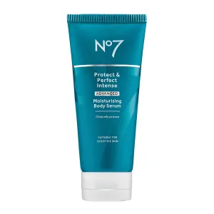 No7 Protect & Perfect Intense Advanced Body Serum - Anti Aging Serum with Hyaluronic Acid & Argan Oil - Collagen Peptide Skin Firming Body Moisturizer (6.7 oz)
