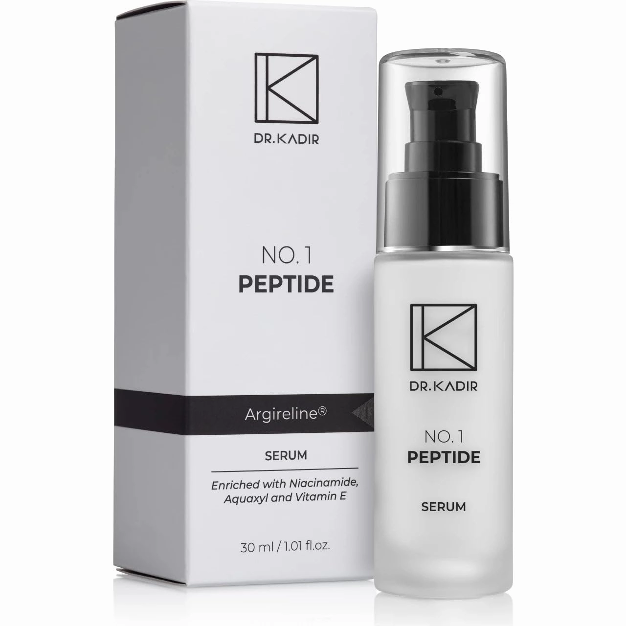 No.1 Peptide Anti-Aging Serum with Argireline® Amplified 5%, Niacinamide & Vitamin E Firming & Smoothing, 1.01 fl oz