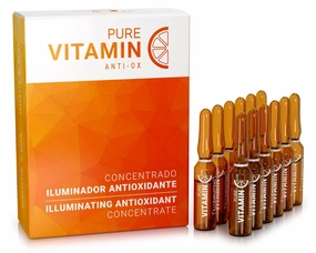 Noche Y Dia Vitamin C Ampoule Oil - Anti Aging Face Moisturizer Serum with Ascorbic Acid - Hydrate and Firm Skin - Boost Collagen - 12 x 2mL (.07 fl oz)