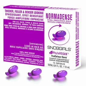 NORMADENSE Vegan Thickening hair oil for Normal to Thin-Looking Hair. Hair serum with Argan Oil, Jojoba Oil, Avocado, Moringa, Niacinamide, Biotin & Hair Vitamins. Instant Hair Detangler