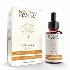 Nourish Mantra Glow Serum | Vitamin C & Vitamin E | No Parabens & Sulphates | Glow serum for oily & dry skin