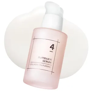 numbuzin No.4 Serum | Collagen 73% Pudding Serum | for Wrinkles, Aging, Loose Skin, Ultra-Low Molecular Collagen, Elastin, Hyaluronic Acid, Niacinamide | 1.69 fl. oz.