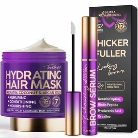 NUTRAHARMONY Hydrating Hair Mask & Enhancing Brow Serum