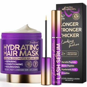 NUTRAHARMONY Hydrating Hair Mask & Lash Serum