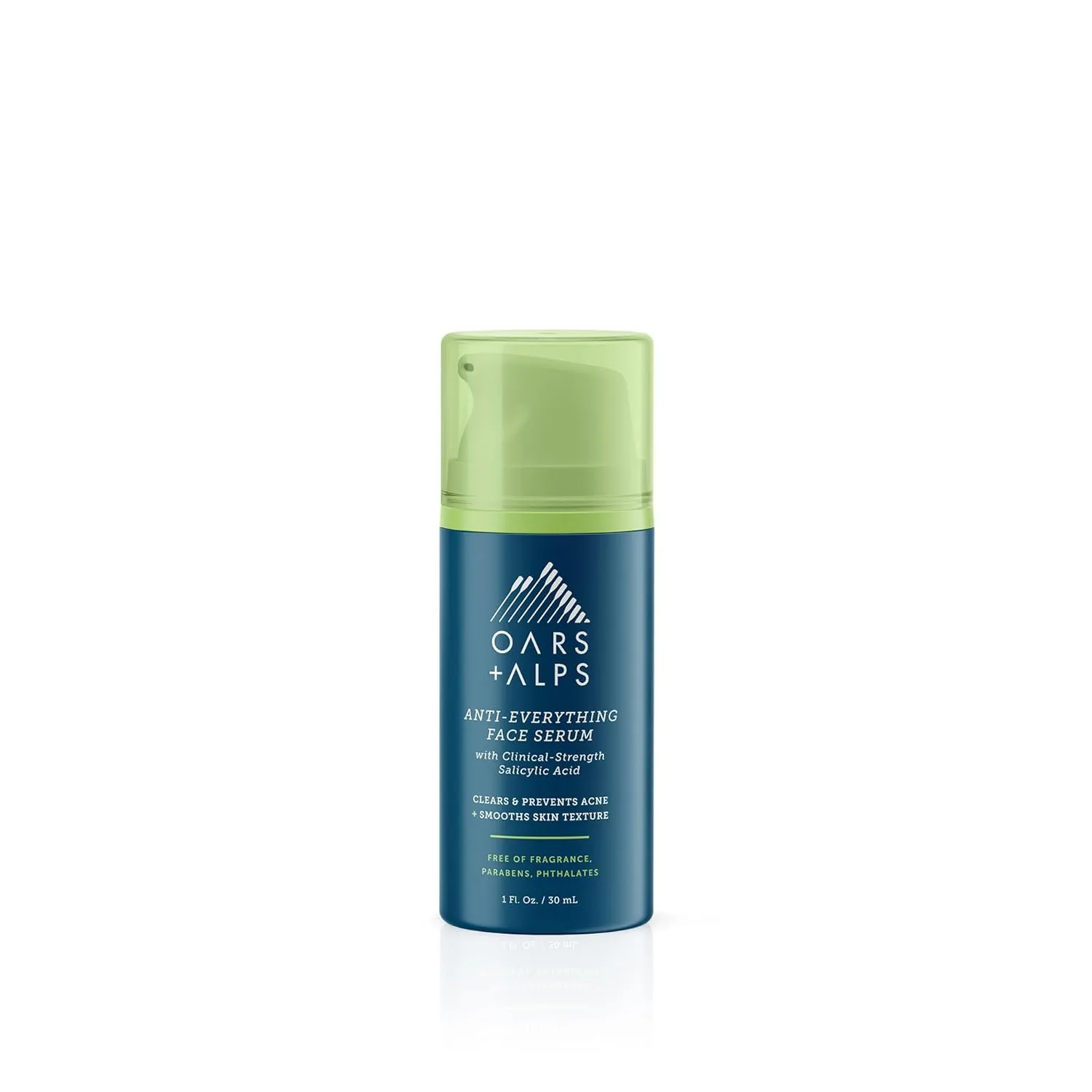 Oars   Alps Anti-Everything Face Serum for Men, Salicylic & Glycolic Acid, Reduces Acne, Fine Lines & Large Pores, Anti-Aging & Fragrance-Free, 1 Fl Oz