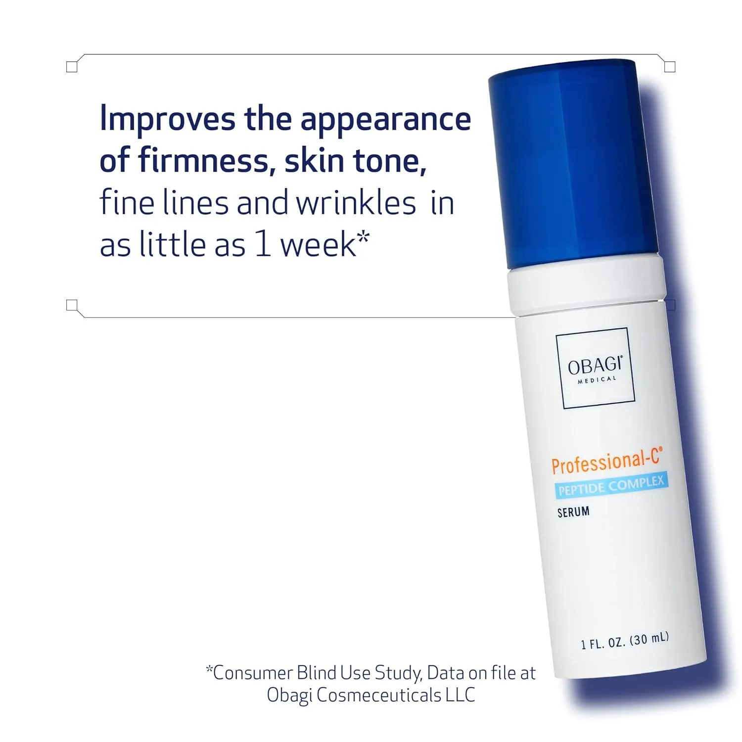 Obagi Professional-C Peptide Complex Serum – Improves the Appearance of Firmness, Skin Tone & Fine Lines & Wrinkles