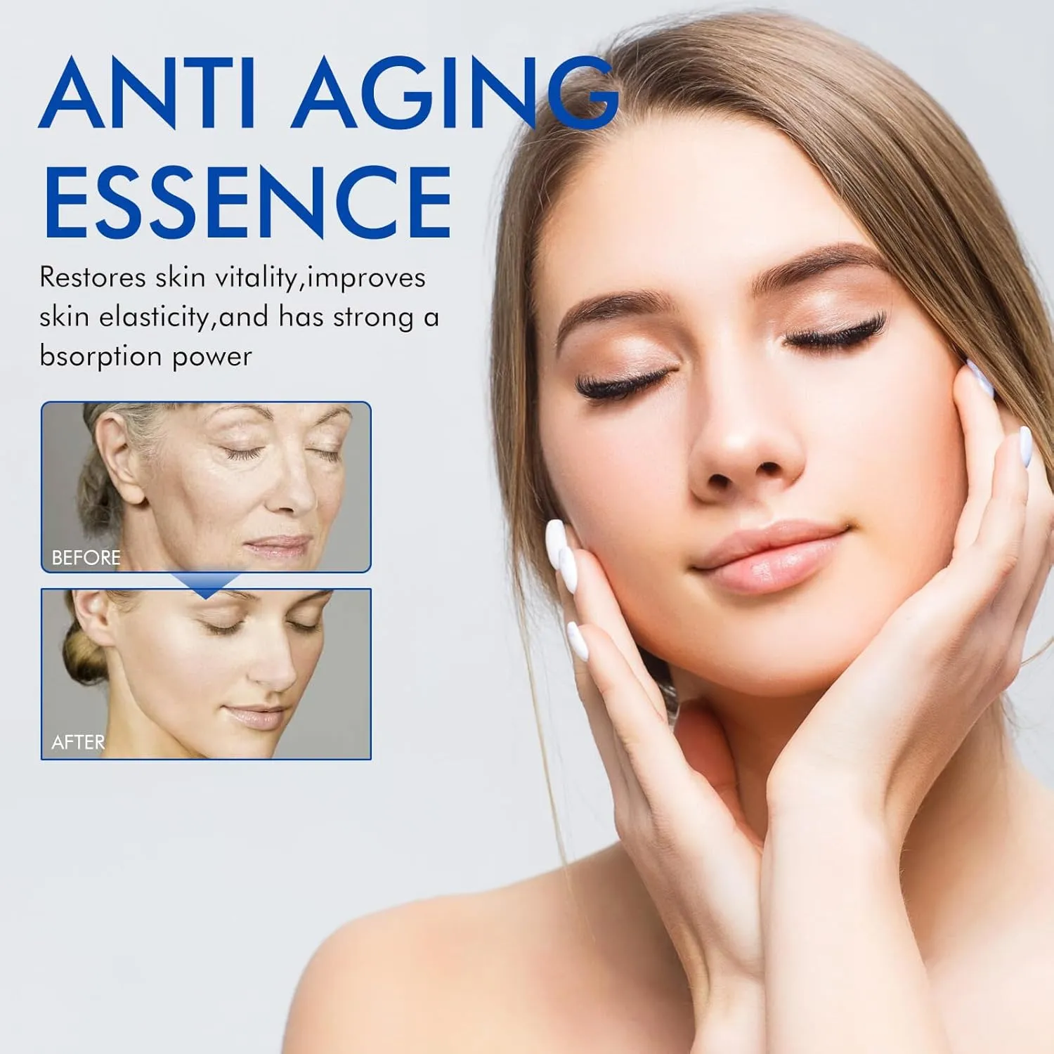 Olavita Face Serum,olavita liquid solution anti aging serum,antiaging face serum,Intensely firms skin, smoothes wrinkles and fine lines (One Size, 2)