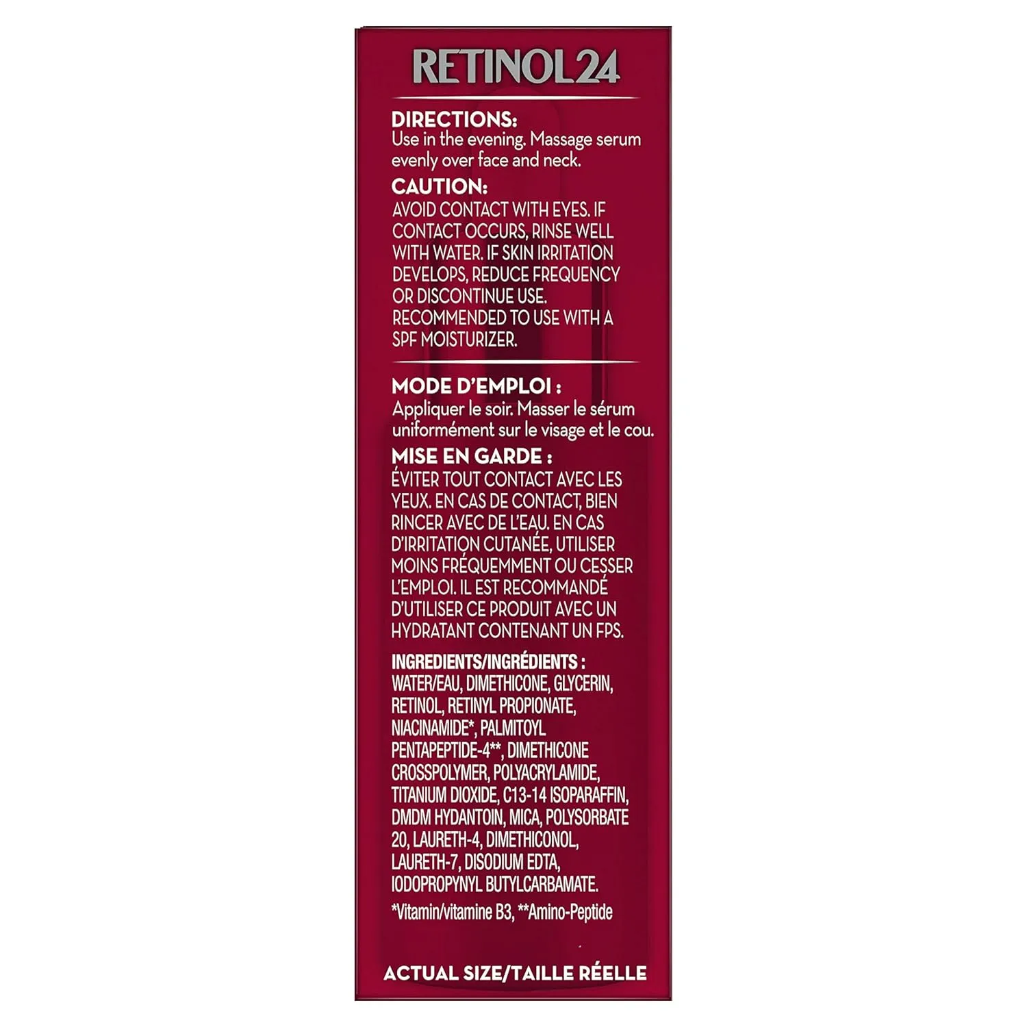 Olay Retinol 24 MAX Night Smoothing Serum, Fragrance – Free, 1.3 Oz