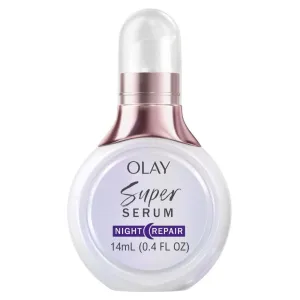 Olay Super Serum Night Repair for Face, Trial Size - Niacinamide, Peptide, Salicylic & Lactic Acid, Glycerin ​- Anti-Wrinkle, Dark Spot Reduction, Smooths Fine Lines, Skin Surface Renewal, 0.5 Oz