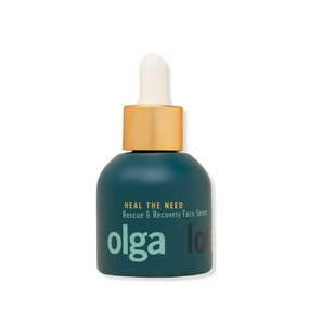 Olga Lorencin Heal the Need Rescue & Recovery Serum with Peptides & Green Tea – Plumping & Deeply Hydrating - Evens Complexion- For All Skin Types - 4.32 oz