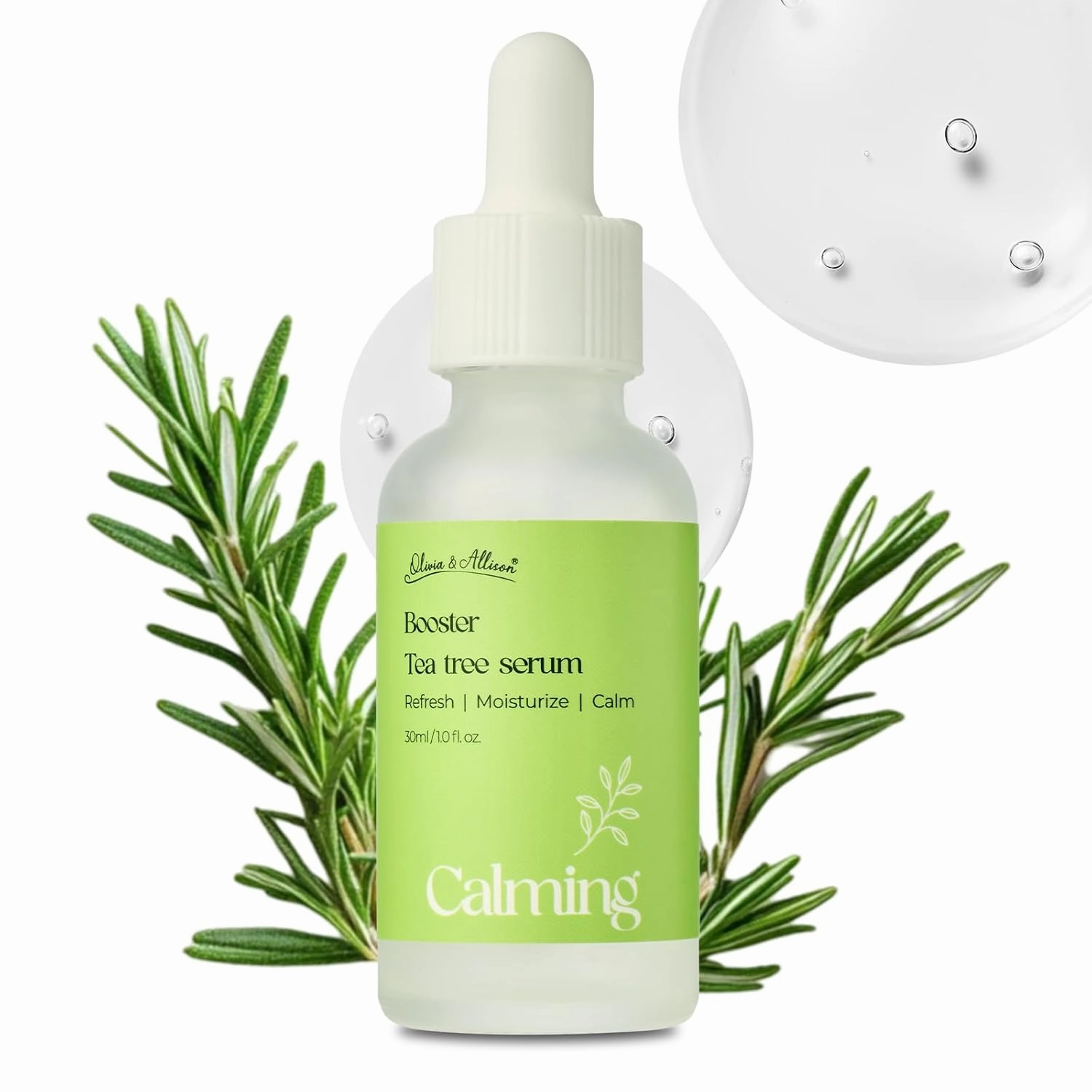 Olivia & Allison Hydrolyzed Collagen Serum 1.0 fl oz - With Panthenol   Hyaluronic Acid for Firming & Skin Barrier Supportv