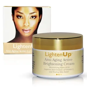 OMIC Lighten-Up Anti-Aging, Skin Brightening Cream - 4.4 fl oz / 100 ml - with Argan Oil and Shea Butter