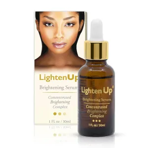 OMIC Lighten-Up Skin brightening Serum, 1 Fl oz / 30 ml, for Face, Armpits, Hands, Knees and Body, with Argan Oil and Shea Butter