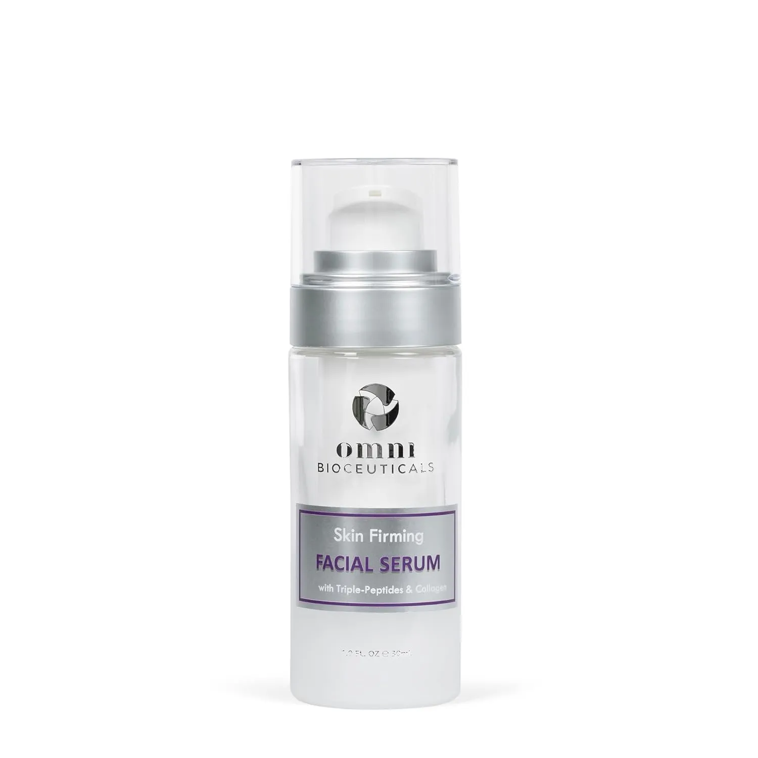 Omni Bioceuticals Skin Firming Facial Serum with Tripeptide and Copper Peptide, 30ml
