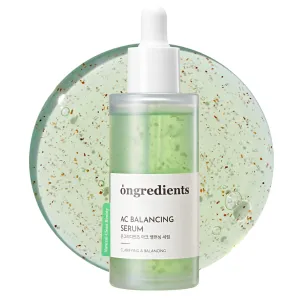 ONGREDIENTS AC Balancing Serum | Soothing Facial Serum | Niacinamide, Heartleaf, Ceramide, Panthenol, Hyaluronic Acid, Trouble Care, Oil Control, Non-Greasy | Vegan, Korean Skin Care 50ml / 1.69 fl Oz