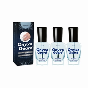 OnyxoGuard Nail Growth and Repair Serum,Nail Strengthener for Thin Nail, Brittle & Damaged Strengthener Base Coat Nail Polish Repair Nail Growth Treatment, Crystal Clear (3PCS)