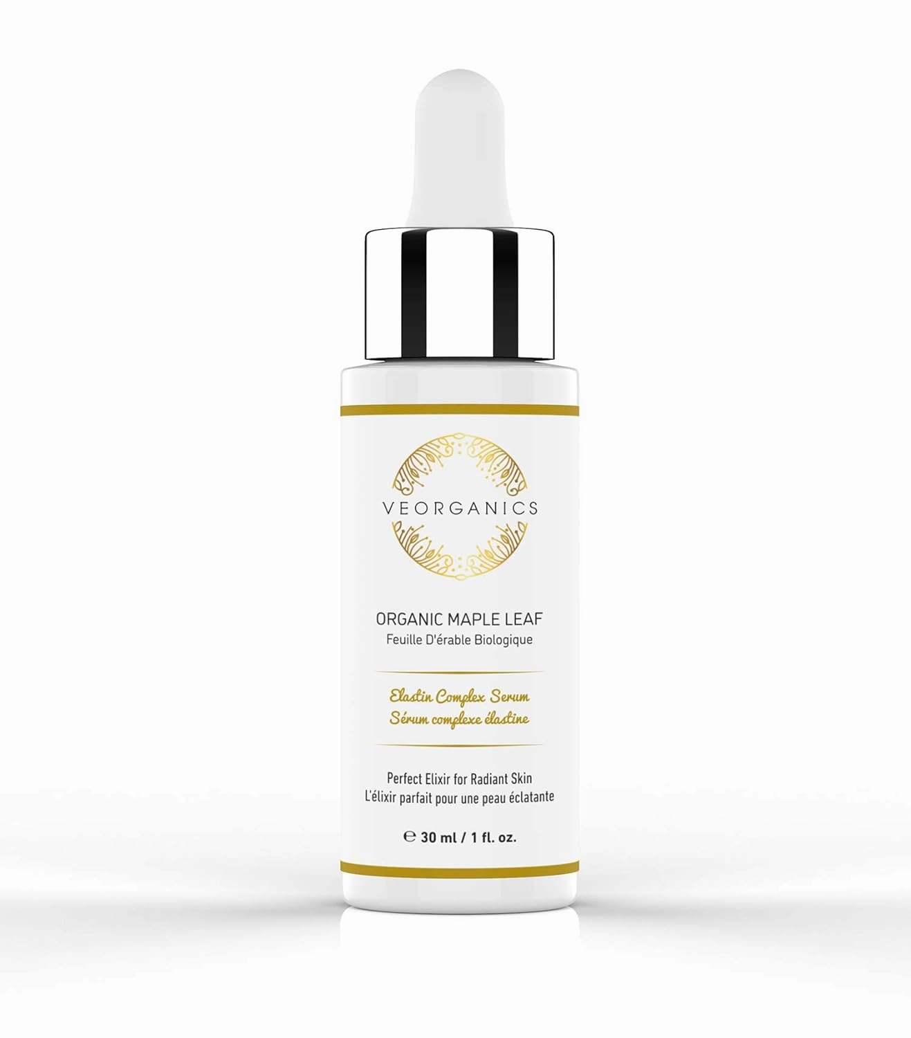 Organic Maple Leaf Elastin Complex Facial Serum - Rich in Vitamin C Serum - Face Serum Skin Care - Anti Aging Serum - Beauty & Personal Care Serum for Face - Facial Skin Care Products by VeOrganics