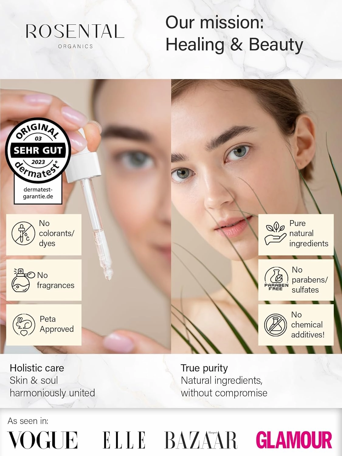 Organics Hyaluronic Serum - High Dose BIO Hyaluronic Acid - Facial Care - Moisturizer - Moisturizing Skin Care for the Face - Anti-Aging - Natural Cosmetics - Made in Germany (30ml)