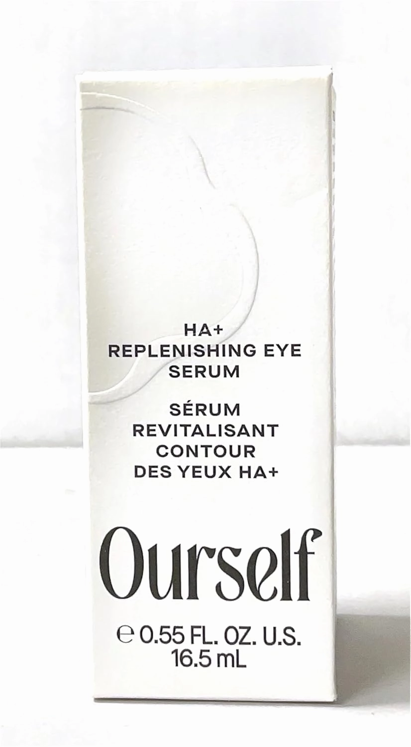 Ourself HA  Replenishing Eye Serum – Hydrating Anti-Aging Eye Treatment with Hyaluronic Acid & Peptides – Reduces Puffiness, Dark Circles & Fine Lines – Lightweight, Fast-Absorbing Formula 0.55 Fl. Oz
