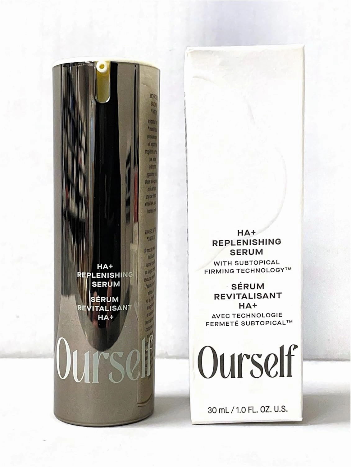 Ourself HA  Replenishing Serum – Hydrating Hyaluronic Acid Face Serum for Plumper, Smoother Skin – Dermatologist-Tested, Fragrance-Free – 1 fl oz