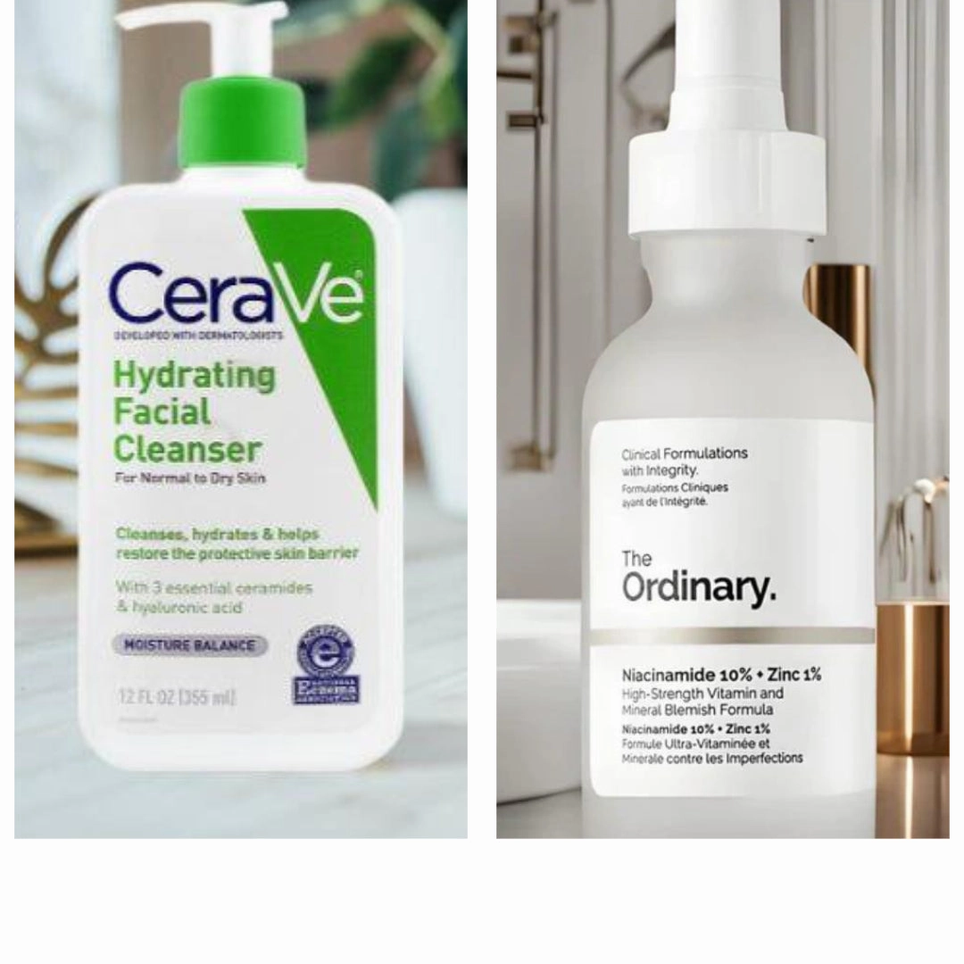 Pack of 2 CeraVe Hydrating Cleanser 236 ml   Niacinamide Serum 30ml Deal | Perfect Deal CeraVe Hydrating Cleanser &amp; Niacinamide Serum