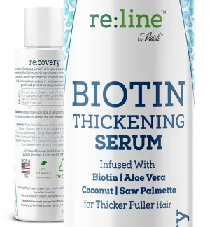 Paisle Botanics Hair Growth Serum for Hair Loss, Natural Biotin Fine Hair Thickener for Women & Men, 4 oz