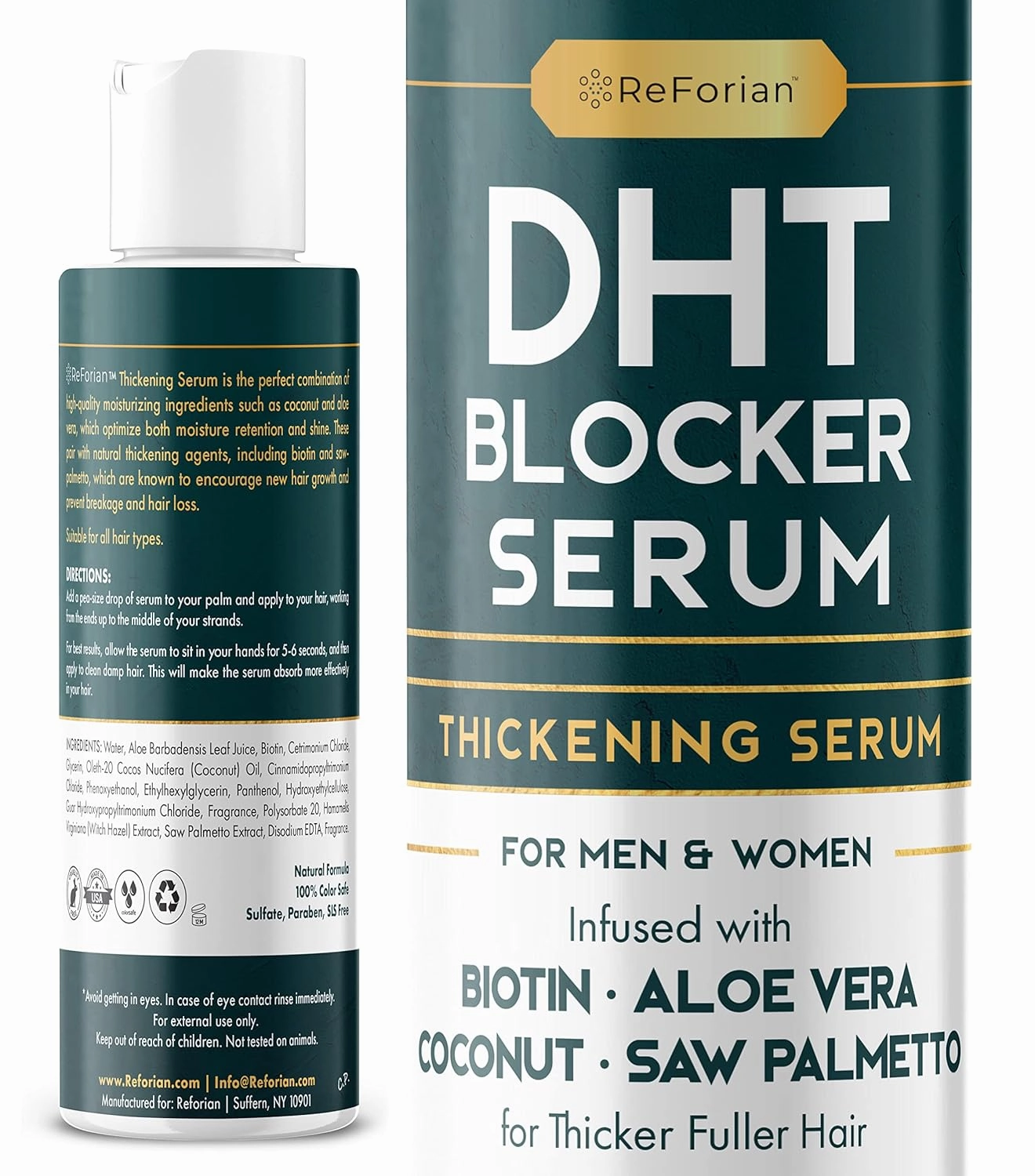 Paisle Botanics Hair Growth Serum for Hair Loss & Regrowth for Women & Men, Natural Biotin Thickener for Fine Hair, DHT Blocker, Cruelty, Sulfate & Paraben Free, 4 oz