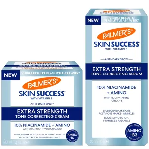 Palmer's Skin Success Skin Care Set, Extra Strength Tone Correcting Serum & Cream (Pack of 2) Niacinamide & Amino Acids for a More Radiant Complexion, Dark Spot Corrector for Discoloration & Age Spots