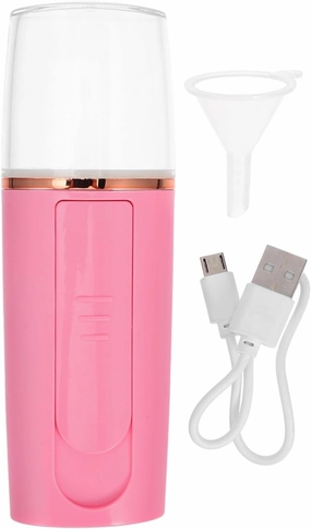 PartyKindom Rechargeable Facial Cold Spray Hydration Device Face Humidifier Pore Cleaner for