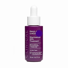 Paula's-Cholce-CLINICAL 20% Niacinamide Vitamide Vitamin B3 Concentrated Serum, Anti-Aging Treatment for Discoloration and Minimizing Large Pores, Fragrance-Free & Paraben-Free, 0.67 Ounce Dropper
