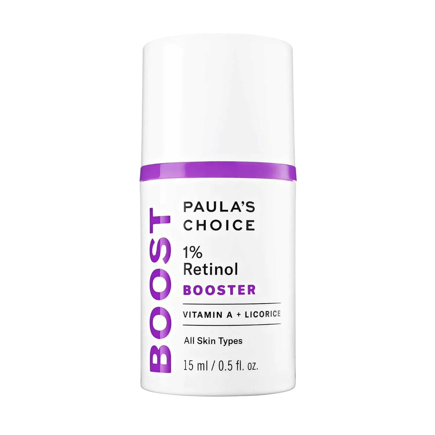 Paula's Choice BOOST 1% Retinol Booster, Vitamin A & Licorice Serum for Fine Lines & Wrinkles, 0.5 Ounce