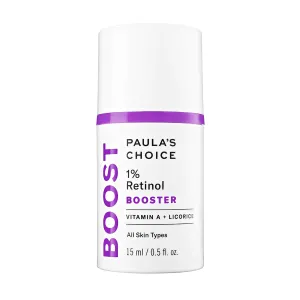 Paula's Choice BOOST 1% Retinol Booster, Vitamin A & Licorice Serum for Fine Lines & Wrinkles, 0.5 Ounce