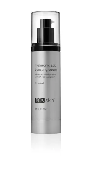 PCA SKIN Hyaluronic Acid Boosting Face Serum, Hyaluronic Acid Serum for Face Made with Niacinamide and Ceramides, Helps Reduce Fine Lines and Wrinkles and Delivers 24-Hour Moisturization, 1 oz Pump
