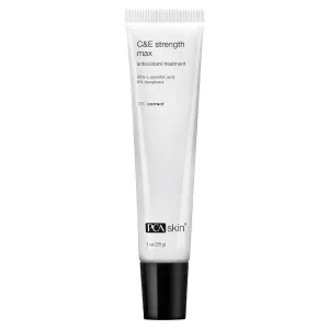 PCA SKIN Strength Max Vitamin E and Vitamin C Serum, Anti Wrinkle Face Serum for Brightening Skin, 1.0 fl oz Tube